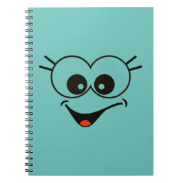 Smiley Face Spiral Photo Notebook Anteckningsbok