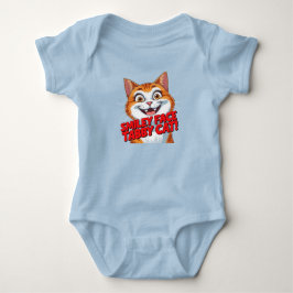 Smiley Face Tabby Katt!!! Baby BodyDräkt T Shirt