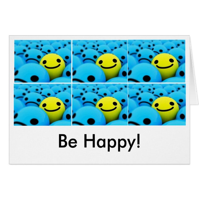 smiley hälsningskort (Framsidan Horizontal)