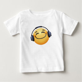 Smiley Headhphoned Emoji Bra Jersey T Shirt