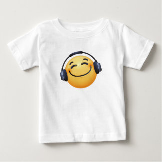 Smiley Headhphoned Emoji Bra Jersey T Shirt