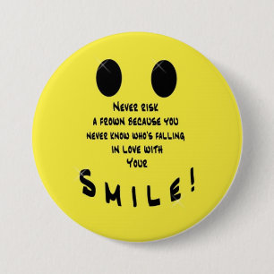Smiley-Klämma fast Knapp