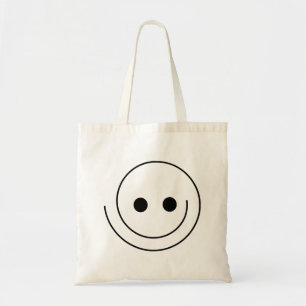 Smiley, lycklig, leende tygkasse