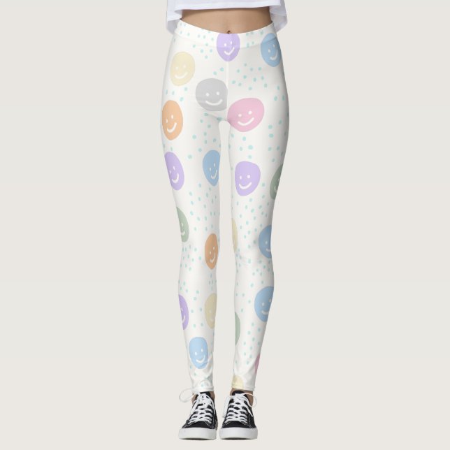Smiley Muster Leggings (Framsida)