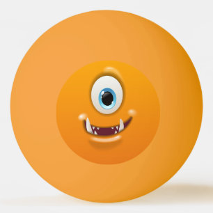 Smiley One-Eyed Monster Personalize Pingisboll