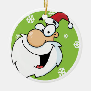 Smiley Santa Keepsak Helgdag Ornament