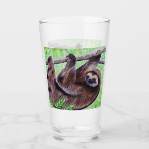 Smiley Sloth Painting Glaskopp