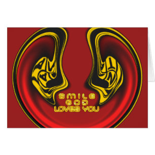 Smilgud Kärlek Du vackra Fantastisk-textcitat Hälsningskort