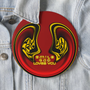 Smilgud Kärlek Du vackra Fantastisk-textcitat Knapp