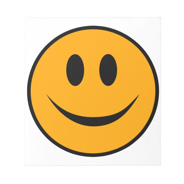 Smiling Ansikte Emoji Anteckningsblock (Framsida)