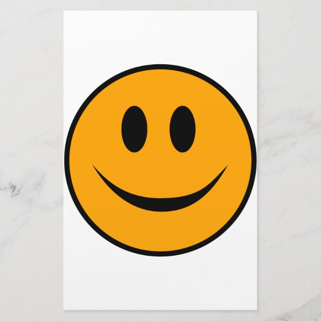 Smiling Ansikte Emoji Brevpapper (Framsida)