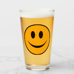 Smiling Ansikte Emoji Glaskopp