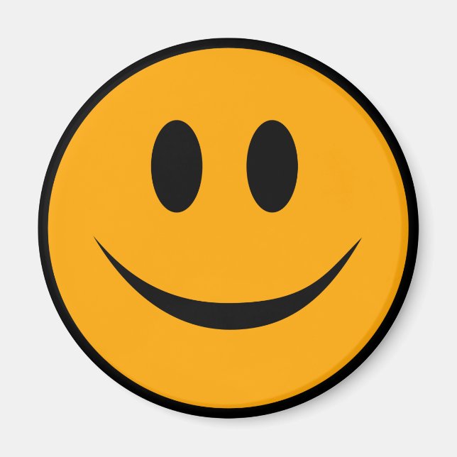 Smiling Ansikte Emoji Magnet (Framsidan)