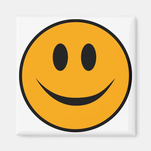 Smiling Ansikte Emoji Magnet (Framsidan)
