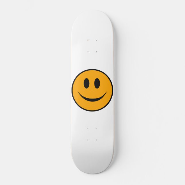 Smiling Ansikte Emoji Mini Skateboard Bräda 18,5 Cm (Framsida)