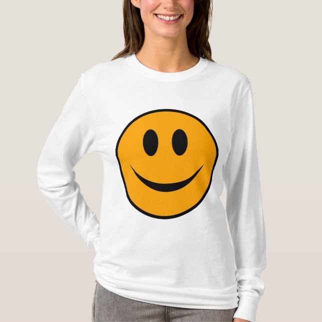 Smiling Ansikte Emoji T Shirt (Framsida)
