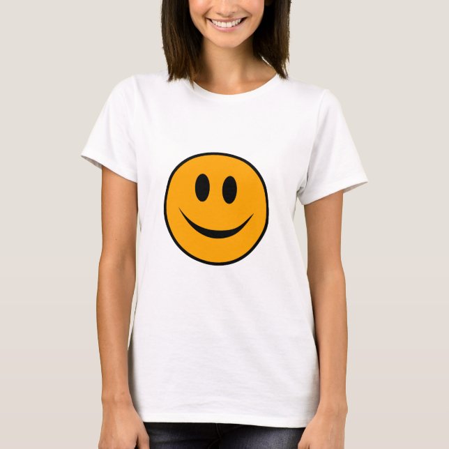 Smiling Ansikte Emoji T Shirt (Framsida)