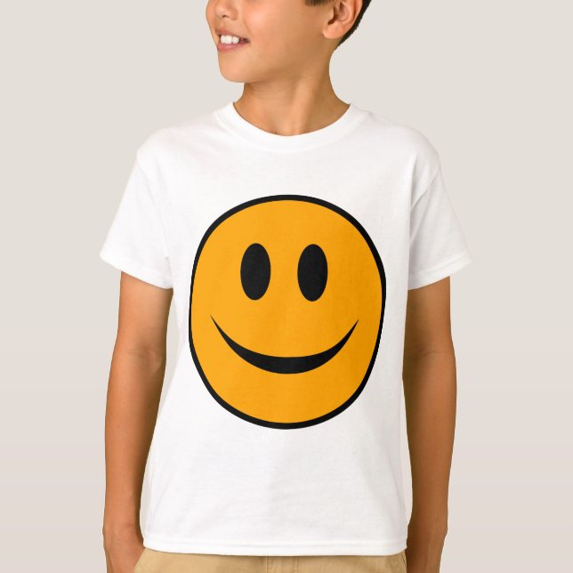 Smiling Ansikte Emoji T Shirt (Framsida)