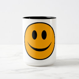 Smiling Ansikte Emoji Två-Tonad Mugg