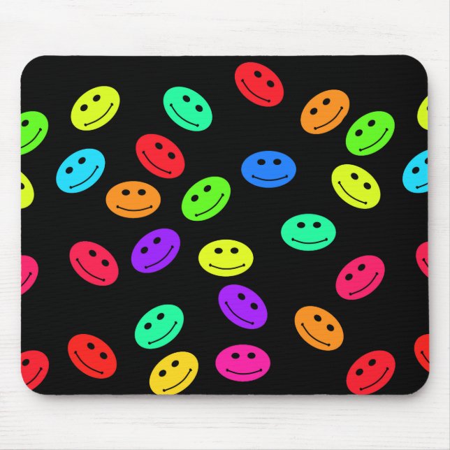 Smiling Ansikte Mousepad Musmatta (Framsidan)