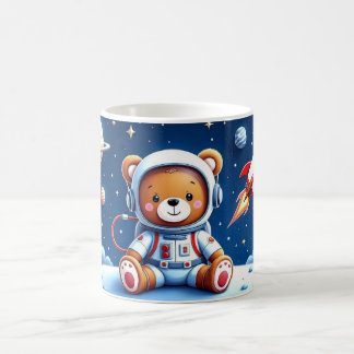 Smiling Astronaut Teddy Adventure Kaffemugg