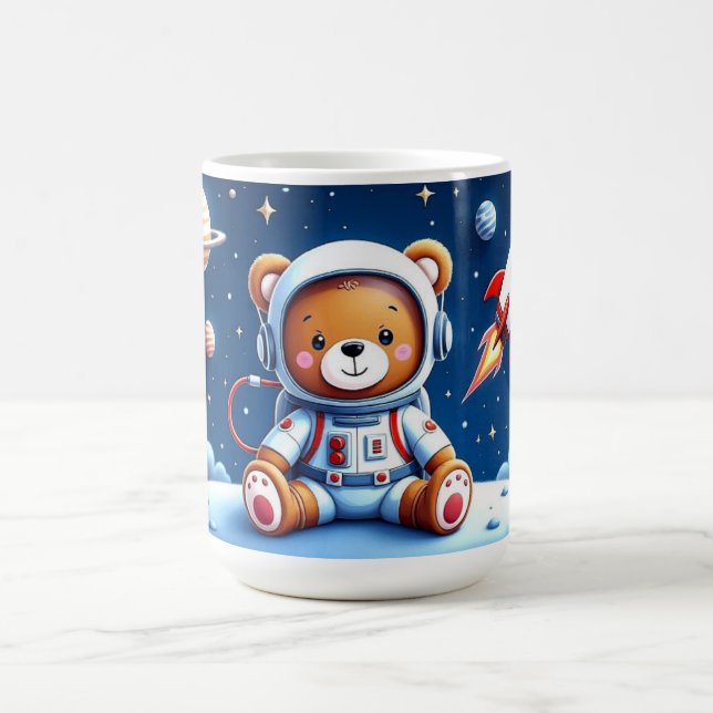 Smiling Astronaut Teddy Adventure Kaffemugg (Center)