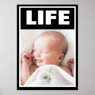 SMILING AV BABY NEWBORN-LIVET FÖRE LIV POSTER