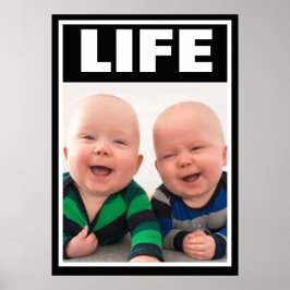 SMILING AV TVÅ POJKE POSTER