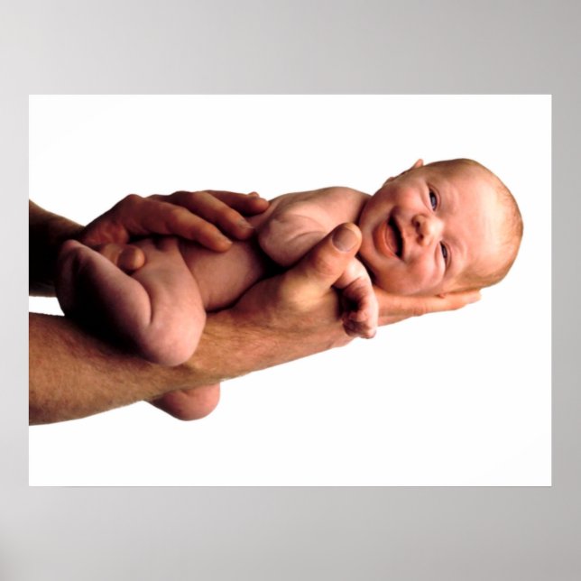 Smiling Baby on Hand Poster (Framsidan)