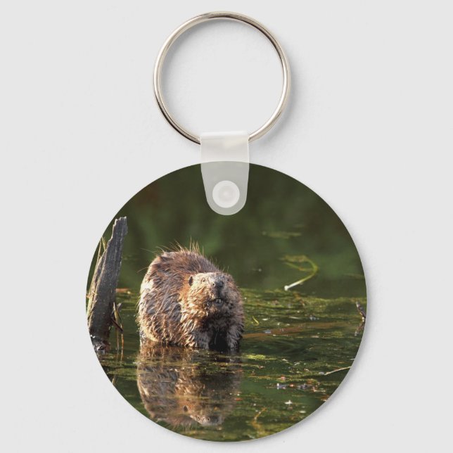 Smiling Beaver Nyckelring (Framsida)