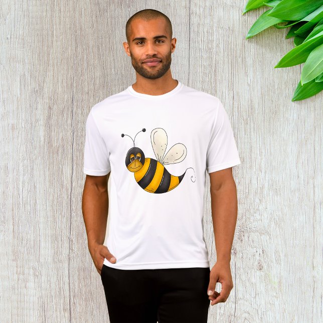 Smiling Bee Fun Bumblebee Character T Shirt (Skapare uppladdad)