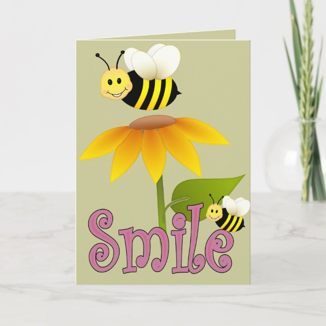 Smiling Bee Kort (Framsida)
