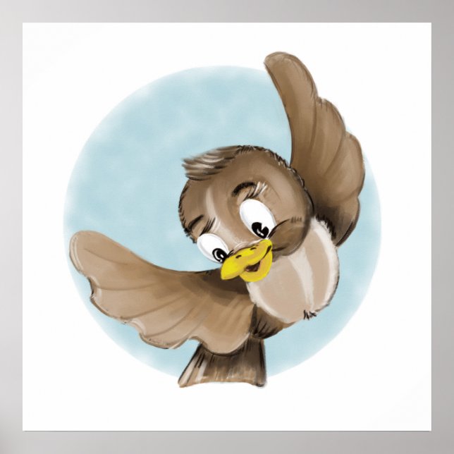 Smiling Bird Poster (Framsidan)