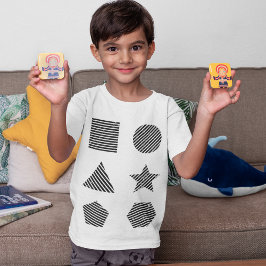 Smiling Boy Speling Shapes T Shirt