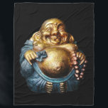SMILING BUDDAH FLEECEFILT<br><div class="desc">UNDERBAR GIFT</div>