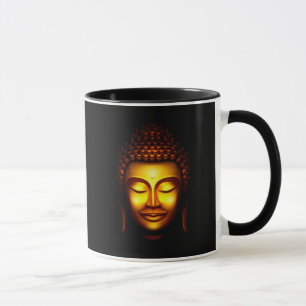 Smiling Buddha Guld och Black Mugg