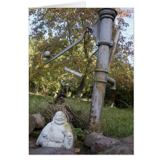 Smiling Buddha Hälsningskort (Framsidan)