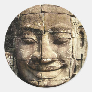 SMILING BUDDHA RUNT KLISTERMÄRKE