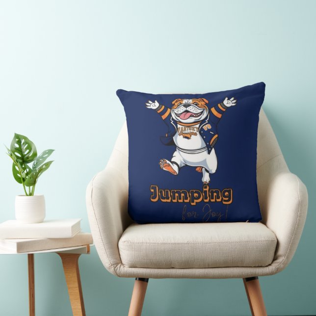 Smiling Bulldog | Roligt och Snyggt Kudde (Stol)