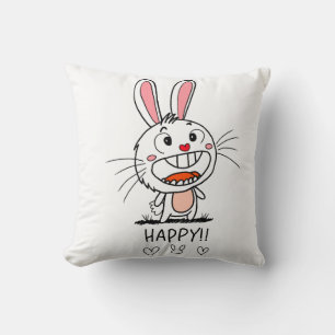 Smiling Bunny Kudde