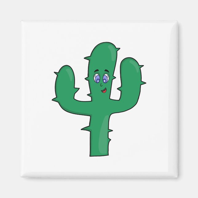 Smiling Cactus Magnet (Framsidan)