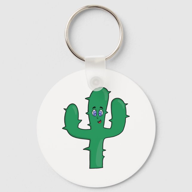 Smiling Cactus Nyckelring (Framsida)