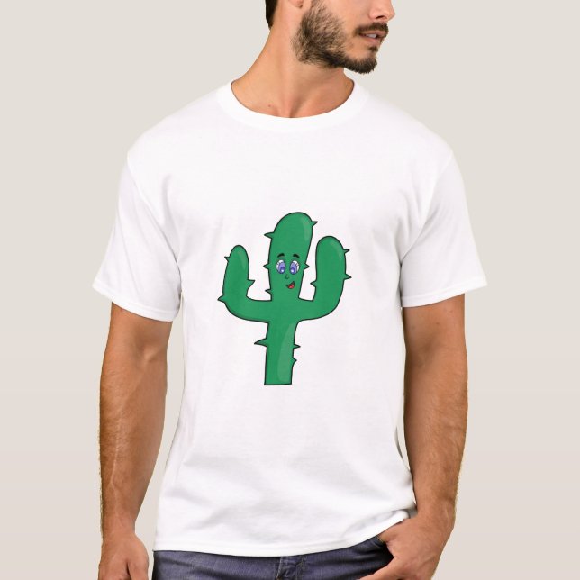 Smiling Cactus T Shirt (Framsida)
