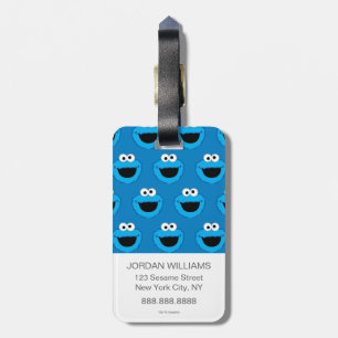 Smiling Cookie Monster Mönster Bagagebricka