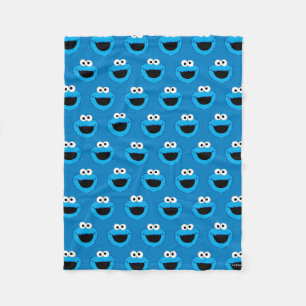 Smiling Cookie Monster Mönster Fleecefilt