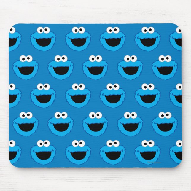 Smiling Cookie Monster Mönster Musmatta (Framsidan)