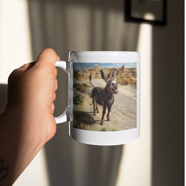 Smiling donkey, Oatman Arizona, Route 66 Kaffemugg (Skapare uppladdad)