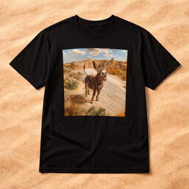 Smiling donkey, Oatman Arizona, Route 66 T Shirt (Skapare uppladdad)