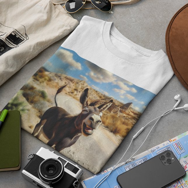 Smiling donkey, Oatman Arizona, Route 66 T Shirt (Skapare uppladdad)