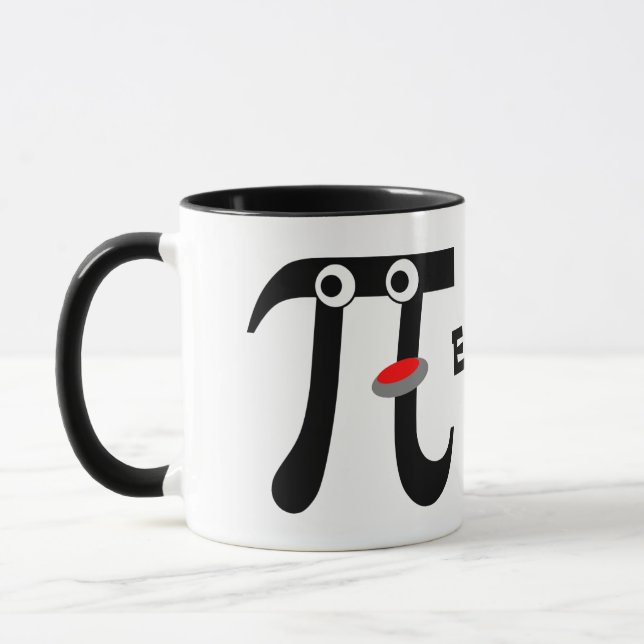 Smiling Eats Pi Keramisk Mugg (Vänster)